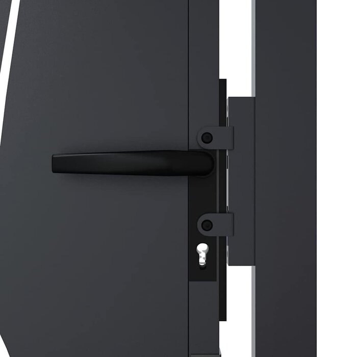 Vidaxl Gartentor 105x180 cm Laser-Design Anthrazit - bis zu 35% Rabatt
