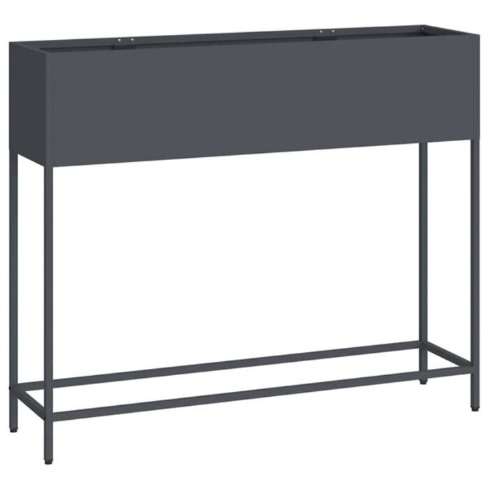 Vidaxl Hochbeet Pflanzkübel Stahl Anthrazit 100x26x82cm - bis zu 34% sparen