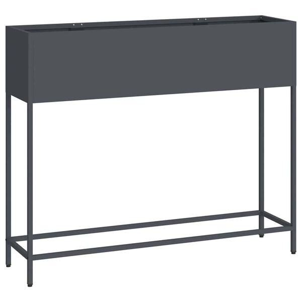 Vidaxl Hochbeet Pflanzkübel Stahl Anthrazit 100x26x82cm - bis zu 34% sparen
