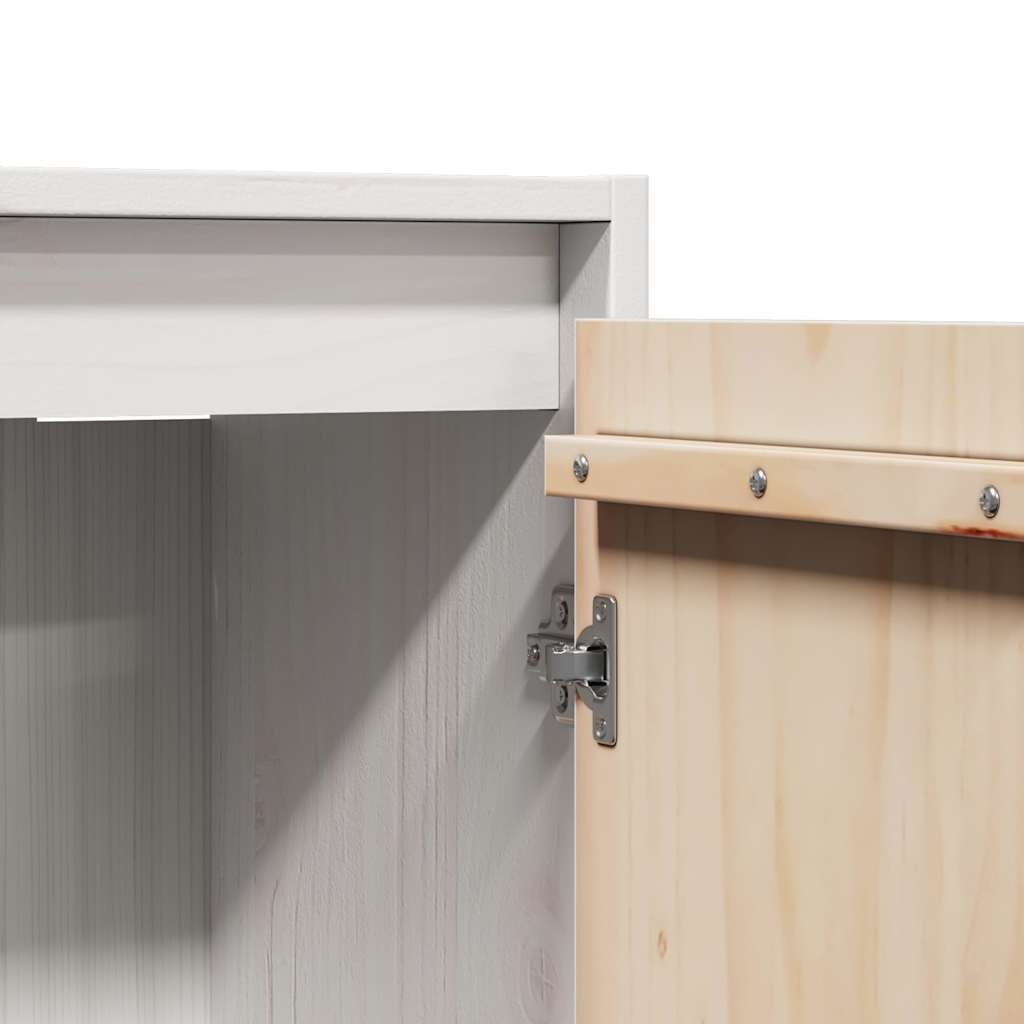 Vidaxl Wandschrank aus Kiefernholz, 30x30x100 cm, Weiß - bis zu 34% sparen
