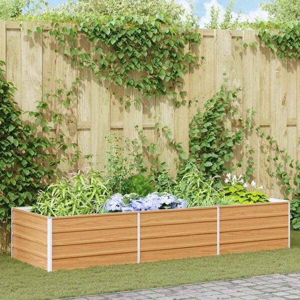 Vidaxl Robustes Hochbeet aus Stahl, 240 x 80 cm - jetzt bis zu 34% sparen