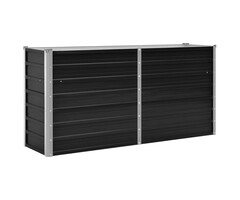 Vidaxl Hochbeet aus Stahl 160x40x77 cm Anthrazit - Outlet bis zu 33% reduziert