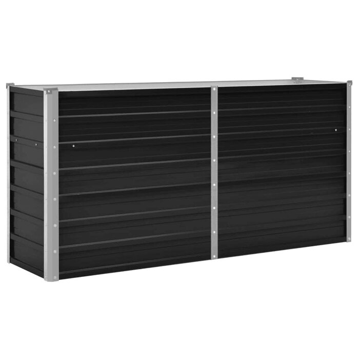 Vidaxl Hochbeet aus Stahl 160x40x77 cm Anthrazit - Outlet bis zu 33% reduziert