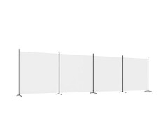 Vidaxl Flexibler Raumteiler 698x180 cm - 4 Paneele Weiß - bis zu 34% sparen
