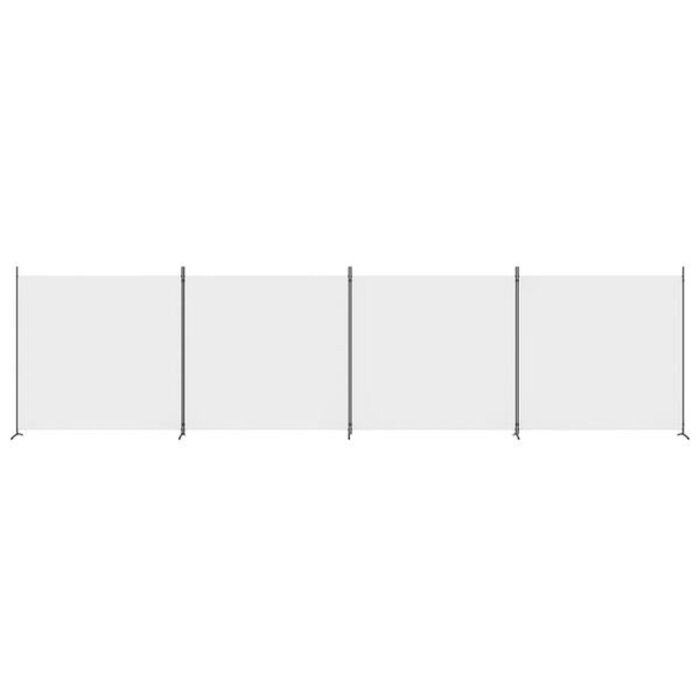 Vidaxl Flexibler Raumteiler 698x180 cm - 4 Paneele Weiß - bis zu 34% sparen