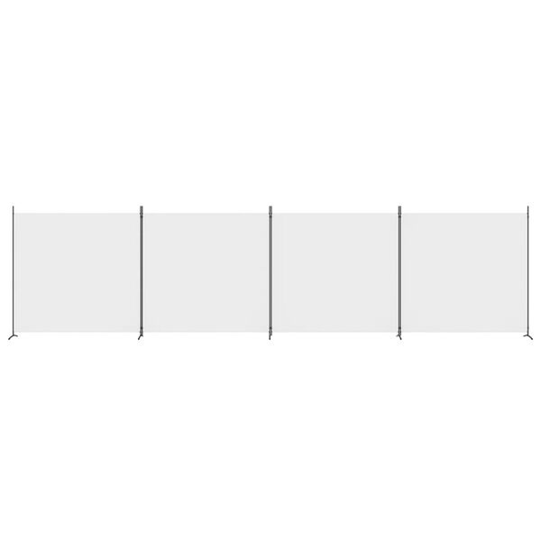 Vidaxl Flexibler Raumteiler 698x180 cm - 4 Paneele Weiß - bis zu 34% sparen
