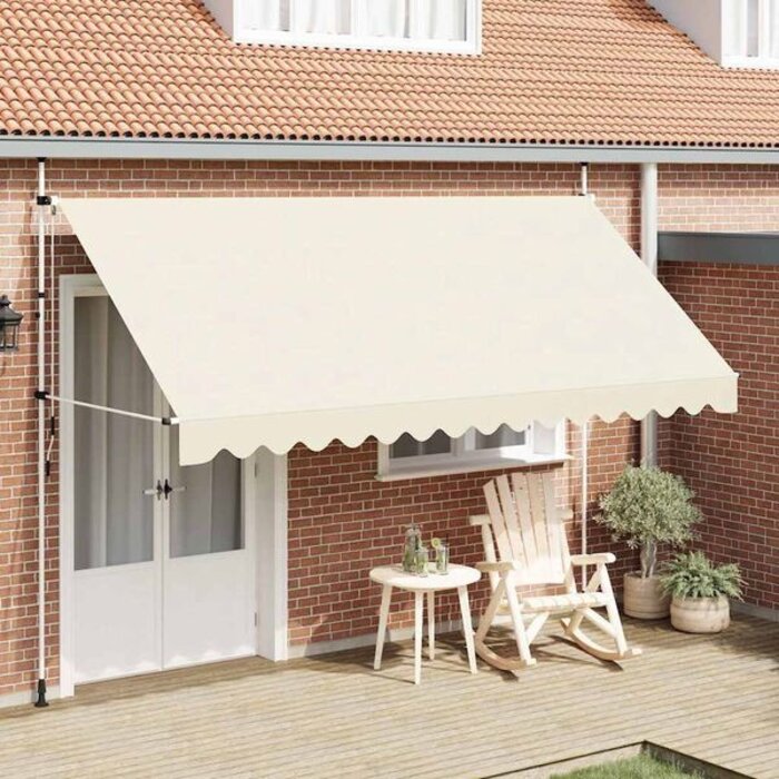 Vidaxl Manuelle Markise 400 cm Creme - Jetzt bis zu 35% Rabatt sichern