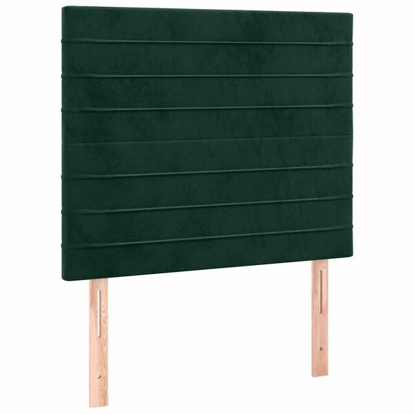 Vidaxl Samt Kopfteil Dunkelgrün 80x118-128 cm - Outlet bis zu 33% reduziert