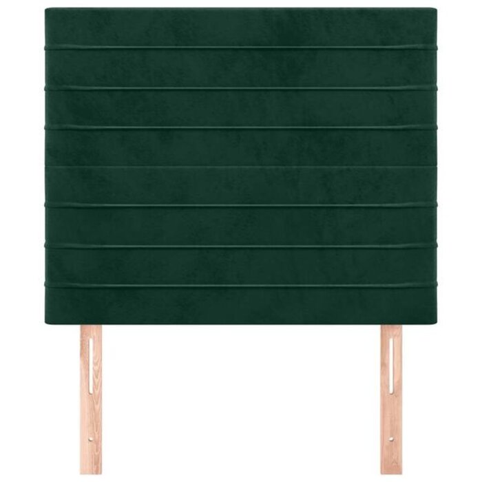 Vidaxl Samt Kopfteil Dunkelgrün 80x118-128 cm - Outlet bis zu 33% reduziert