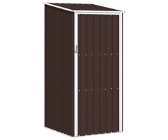Vidaxl Geräteschuppen aus verzinktem Stahl 87x98x159 cm - Braun - bis zu 35% Rabatt