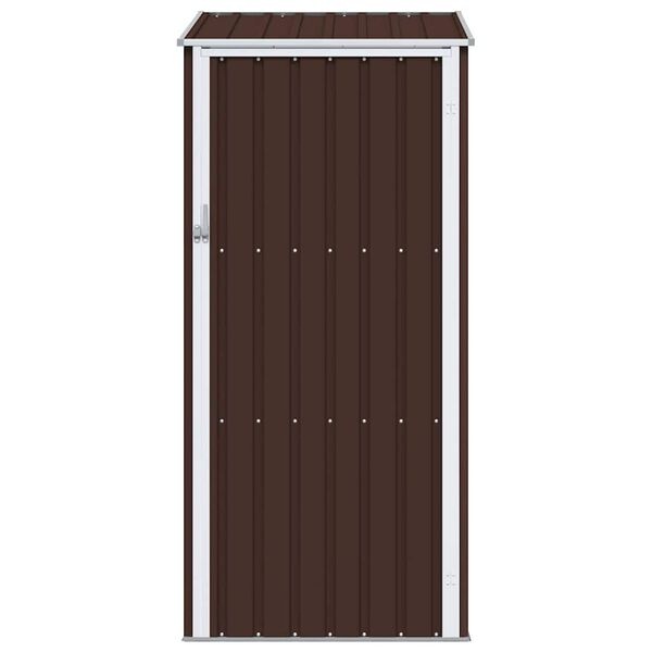 Vidaxl Geräteschuppen aus verzinktem Stahl 87x98x159 cm - Braun - bis zu 35% Rabatt