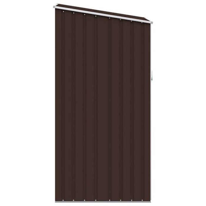 Vidaxl Geräteschuppen aus verzinktem Stahl 87x98x159 cm - Braun - bis zu 35% Rabatt