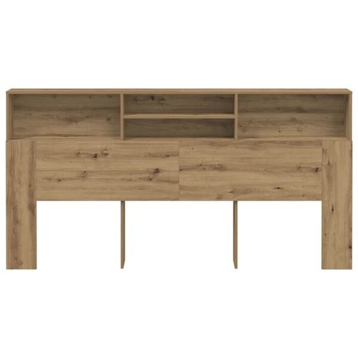 Vidaxl Bett-Kopfteil mit Regal 200x103,5 cm - Artisan-Eiche - bis zu 35% Rabatt