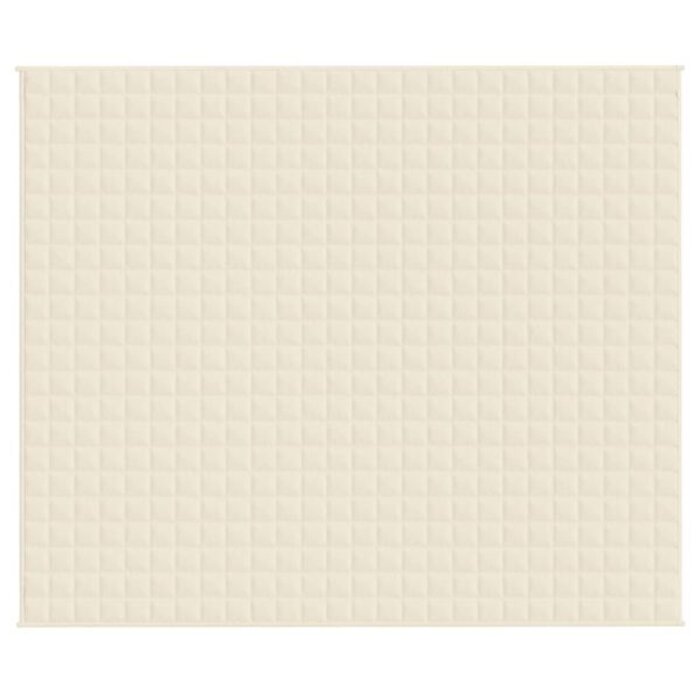 Vidaxl Gewichtsdecke 220x260 cm 11 kg, Hellcreme - bis zu 34% Rabatt