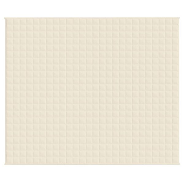 Vidaxl Gewichtsdecke 220x260 cm 11 kg, Hellcreme - bis zu 34% Rabatt