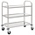 Edelstahl Servierwagen 3 Ebenen 96,5x55x90 cm - bis zu 34% Rabatt