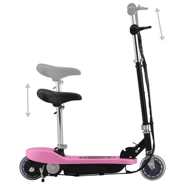Vidaxl Elektrischer Kinderroller mit Sitz 120 W, Rosa - bis zu 35% reduziert