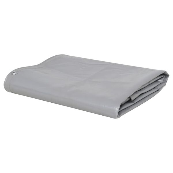 Vidaxl Robuste PVC-Abdeckplane 4x4m Grau - Jetzt bis zu 29% Rabatt im Outlet