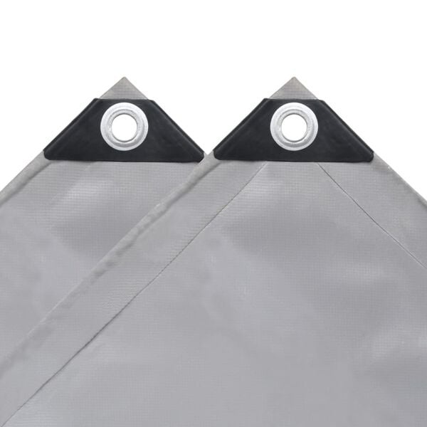 Vidaxl Robuste PVC-Abdeckplane 4x4m Grau - Jetzt bis zu 29% Rabatt im Outlet
