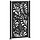 Gartentor mit Wellendesign 100x175 cm Schwarz - bis zu 35% Rabatt