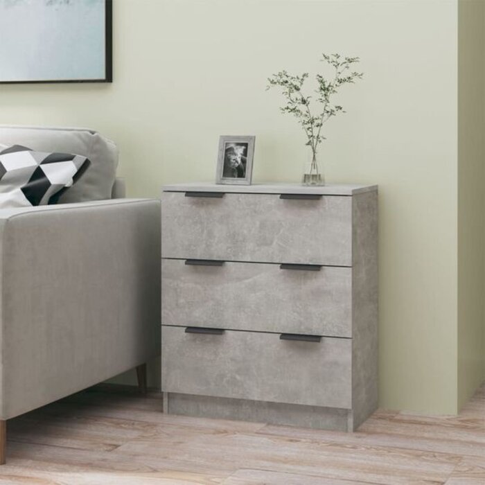 Vidaxl Moderne Kommode in Betongrau 60x30x70 cm - bis zu 35% Rabatt