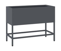 Vidaxl Stahl-Hochbeet in Anthrazit, 60 x 26 x 45 cm - bis zu 29% reduziert