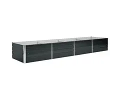 Vidaxl Großes Hochbeet 320x80x45cm aus Stahl in Anthrazit - sparen Sie bis zu 34%
