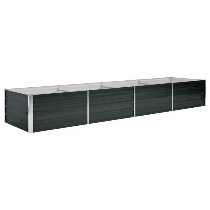 Vidaxl Großes Hochbeet 320x80x45cm aus Stahl in Anthrazit - sparen Sie bis zu 34%