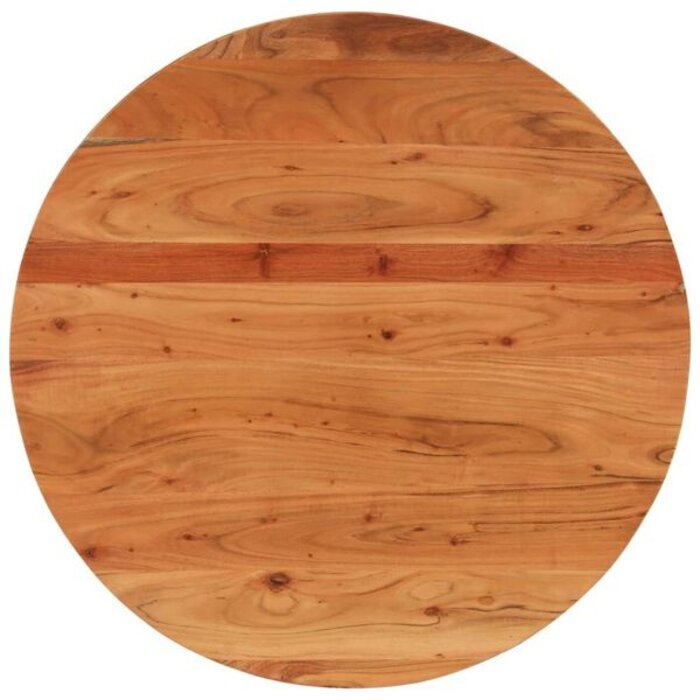 Vidaxl Runde Tischplatte Akazienholz Ø 80 cm - Natur - bis zu 35% Rabatt