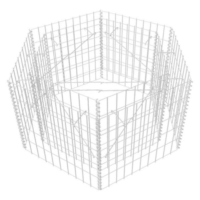 Vidaxl Sechseckiger Gabionen-Pflanzkasten 100x90x50 cm - bis zu 33% reduziert