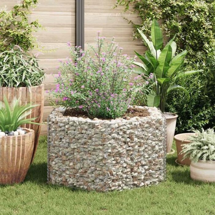 Vidaxl Sechseckiger Gabionen-Pflanzkasten 100x90x50 cm - bis zu 33% reduziert