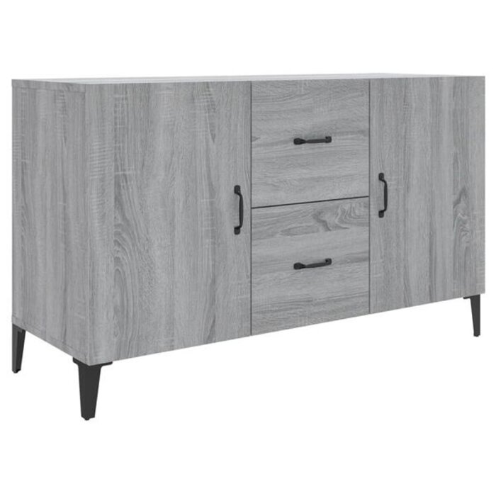 Vidaxl Sideboard in Sonoma-Eiche Grau - 100x36x60 cm - bis zu 35% Rabatt