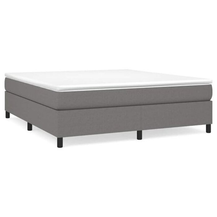 Vidaxl Stoff-Bettgestell 160x200 cm Dunkelgrau - Jetzt bis zu 35% Rabatt sichern