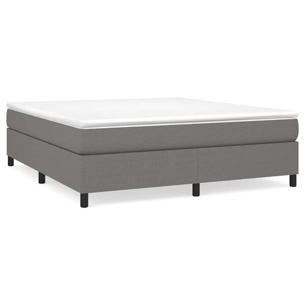 Vidaxl Stoff-Bettgestell 160x200 cm Dunkelgrau - Jetzt bis zu 35% Rabatt sichern