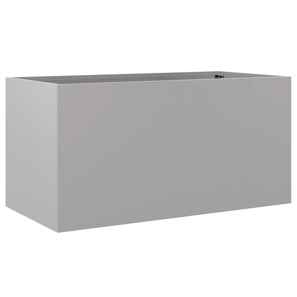 Vidaxl Pflanzkasten aus verzinktem Stahl 62x30x29 cm - Silber - bis zu 33% sparen