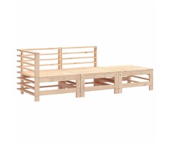Vidaxl 3-tlg. Lounge-Set aus Kiefernholz - Braun - bis zu 37% Rabatt