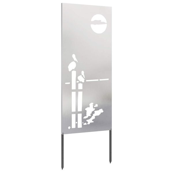 Vidaxl Edelstahl Sichtschutzzaun 50x140 cm, silber - bis zu 34% günstiger