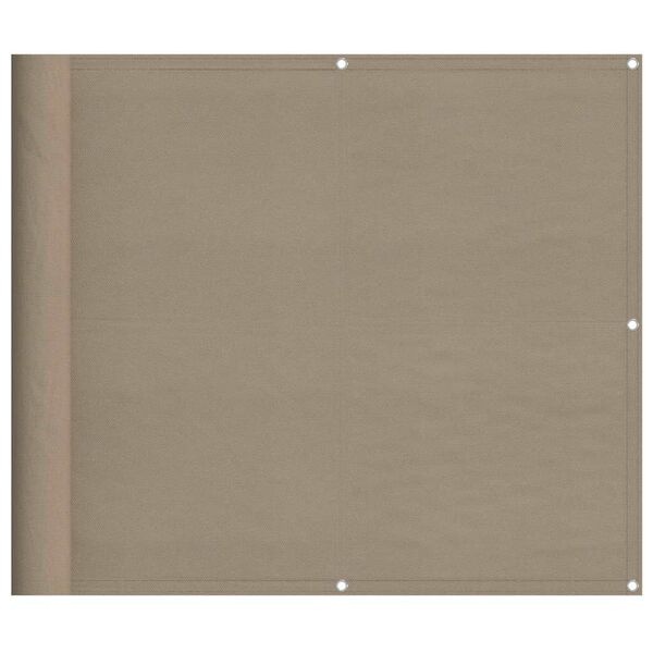 Vidaxl Balkonsichtschutz 90x800 cm Taupe - Wetterfest & UV-beständig - bis zu 32% sparen