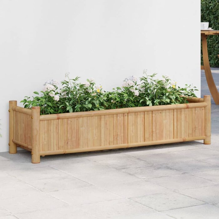 Vidaxl Bambus-Hochbeet 100x30x25 cm - dekorativer Pflanzkasten - bis zu 34% Rabatt