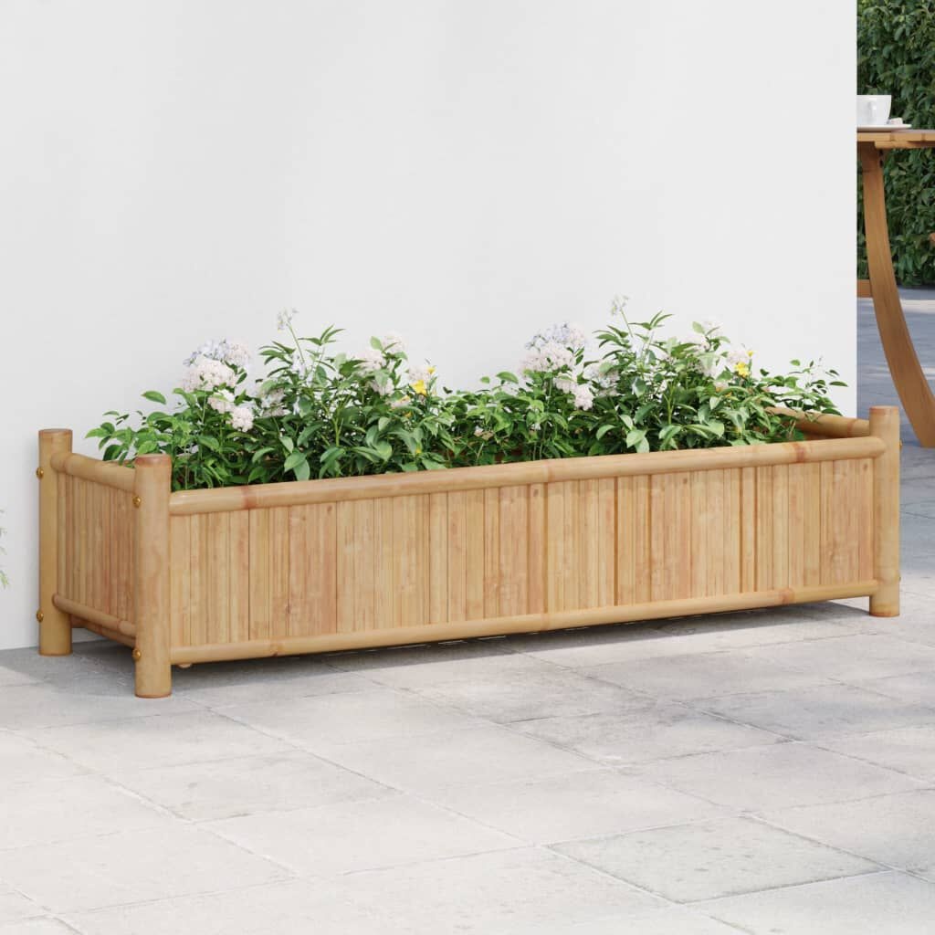 Vidaxl Bambus-Hochbeet 100x30x25 cm - dekorativer Pflanzkasten - bis zu 34% Rabatt