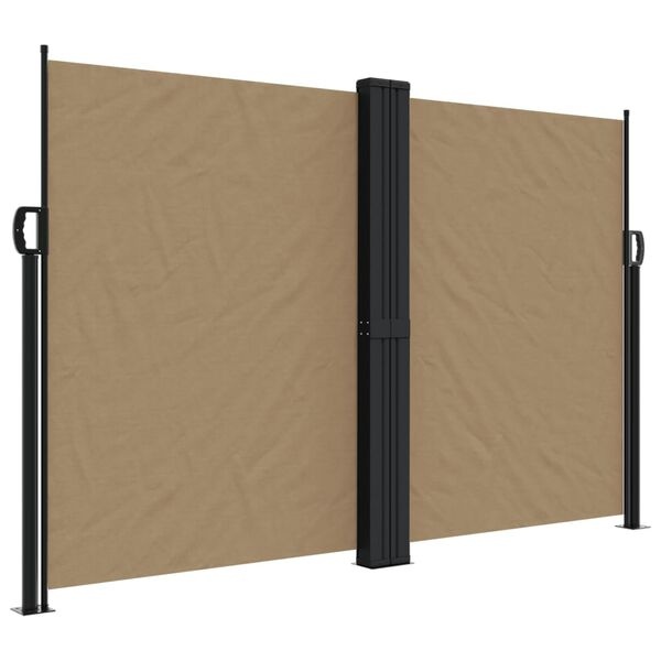 Vidaxl Seitenmarkise 160 x 1200 cm Taupe - Ausziehbarer Sichtschutz - bis zu 35% Rabatt