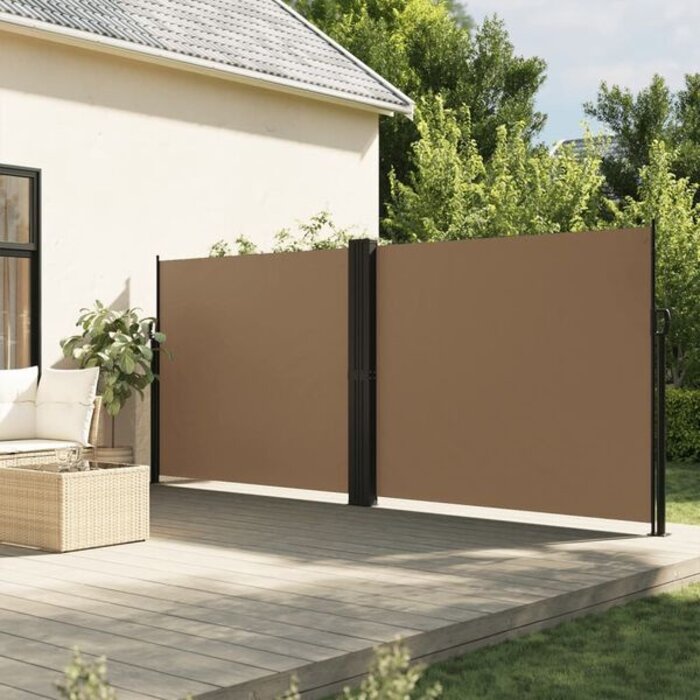 Vidaxl Seitenmarkise 160 x 1200 cm Taupe - Ausziehbarer Sichtschutz - bis zu 35% Rabatt