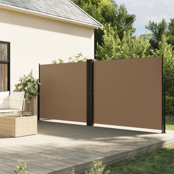Vidaxl Seitenmarkise 160 x 1200 cm Taupe - Ausziehbarer Sichtschutz - bis zu 35% Rabatt