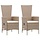 Gartenstühle Set verstellbar, Poly-Rattan beige - bis zu 35% Rabatt