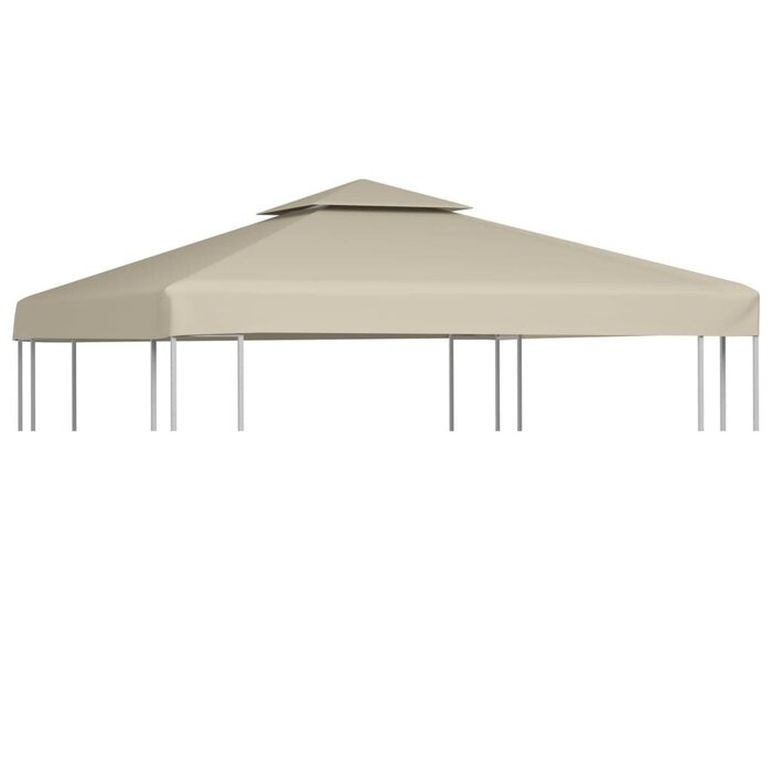 Vidaxl Ersatz-Pavillondach 3x3 m - Beige, strapazierfähig - Jetzt bis zu 34% Rabatt