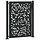 Gartentor mit Flammendesign 100 x 125 cm - Schwarz - bis zu 35% Rabatt