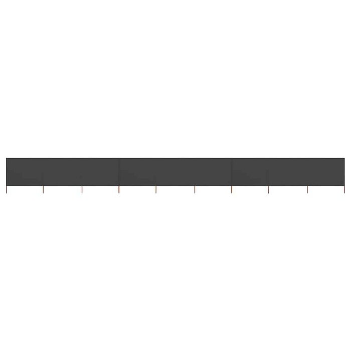 Vidaxl Flexibler Windschutz 1200x160 cm, anthrazit - bis zu 35% Rabatt