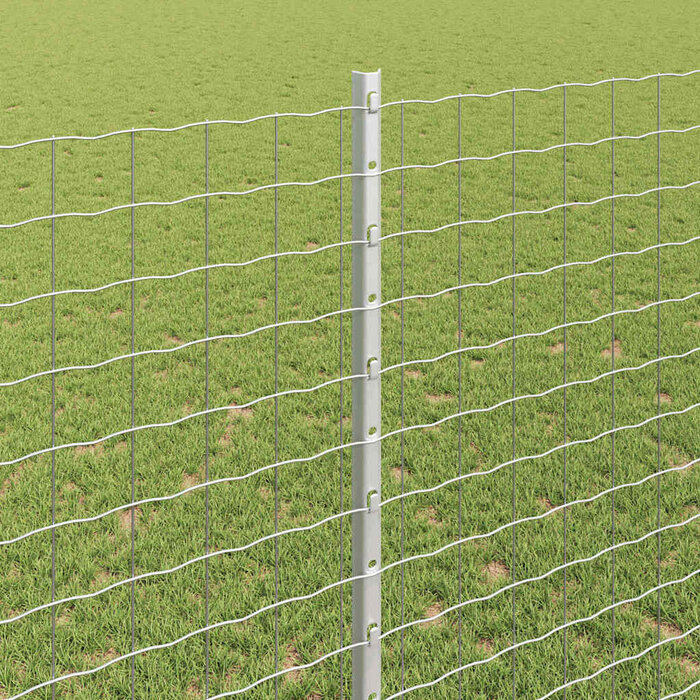 Vidaxl 5x Zaunpfosten 180 cm Stahl silber - Robust & stabil - bis zu 31% reduziert
