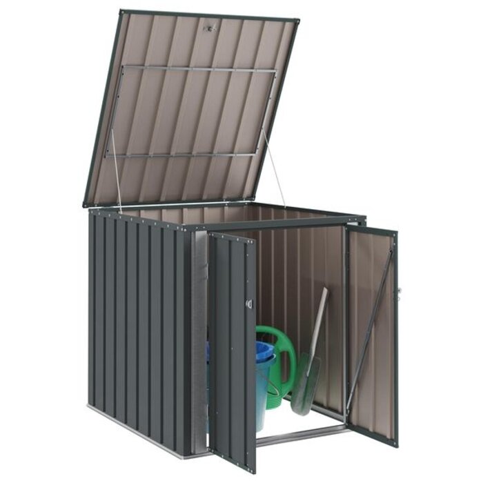 Vidaxl Robuste Gartenbox aus Stahl, abschließbar - jetzt bis zu 35% sparen