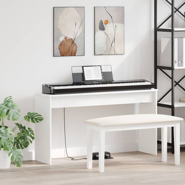 Vidaxl Keyboardständer in Weiß - 120 x 32 x 64 cm - Sparen Sie bis zu 29%